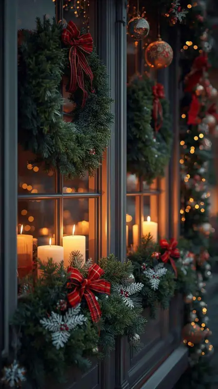 25 Traditional Christmas Home Decor Ideas for a Timeless Holiday Look 20 Holiday Window Decorations