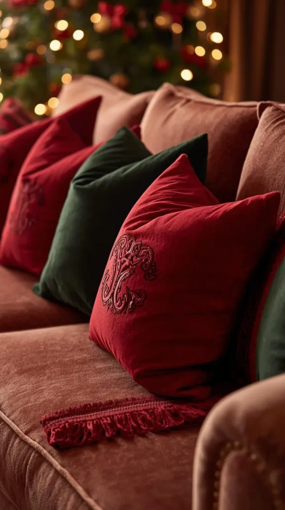 Monogrammed Holiday Pillows