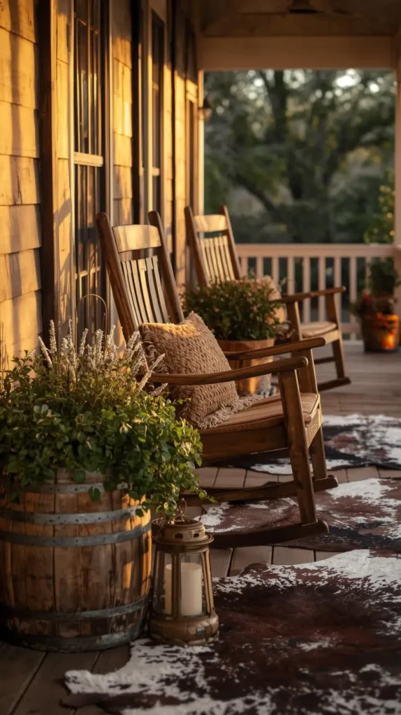 19. Western Inspired Outdoor Porch Decor