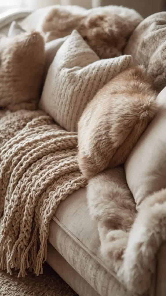 Cozy Throw Blankets and Pillows