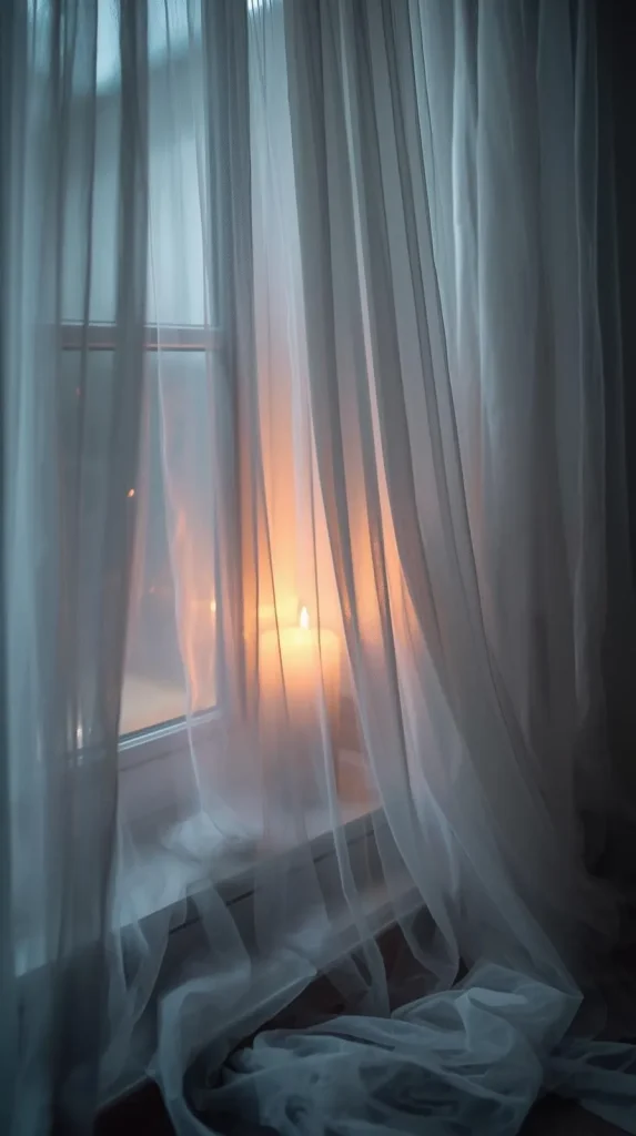 25 Halloween Home Decor Inspo for a Spooky, Stylish Season 3 Fabric Ghost Curtains