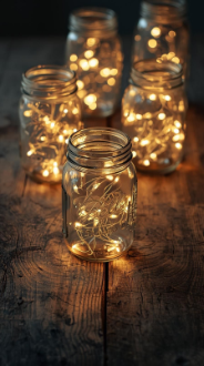 30 Easy Christmas Home Decor Ideas 2025 | Create a Warm & Festive Space 3 Fairy Lights in Glass Jars