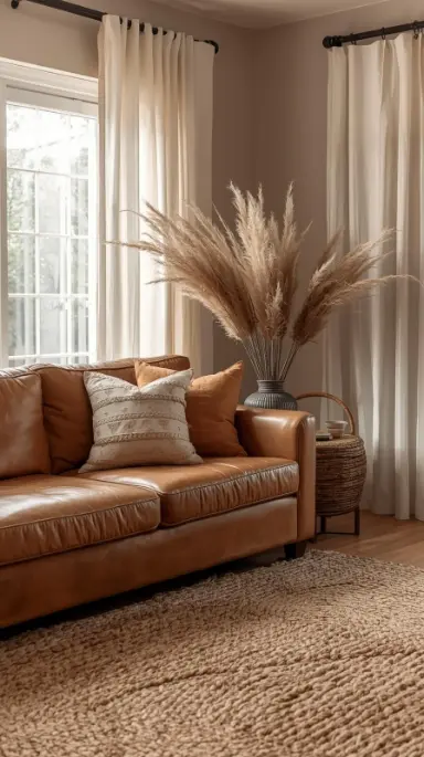 22 Western Home Decor Ideas That Feel Warm & Wild 3 Layer Leather and Linen