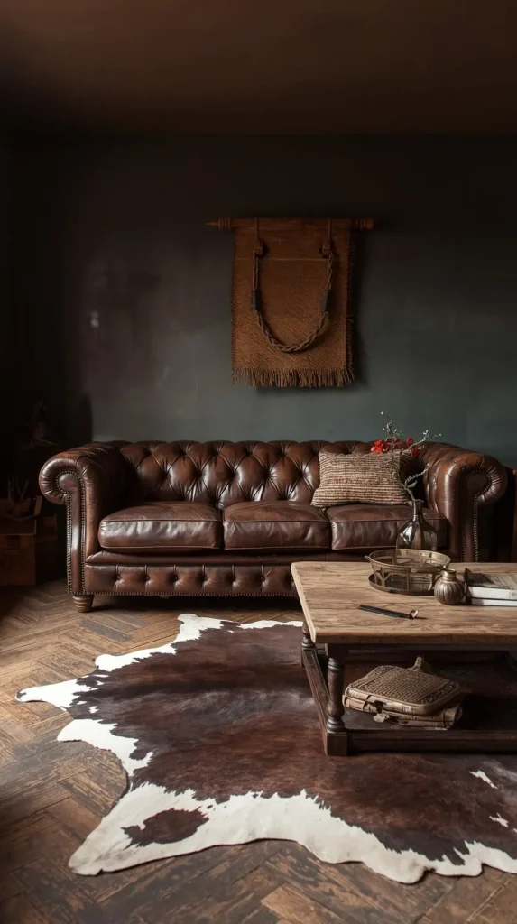 Leather Furniture in Deep Tones