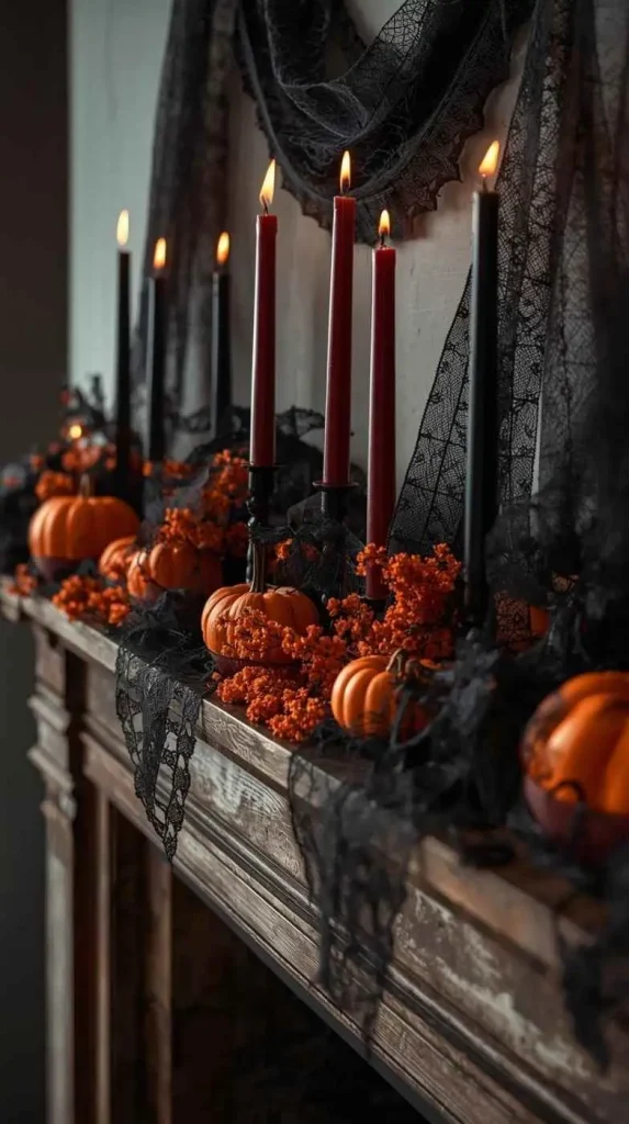 30 Halloween Home Decor Ideas to Transform Your Space in 2025 3 Spooky Candle Arrangements