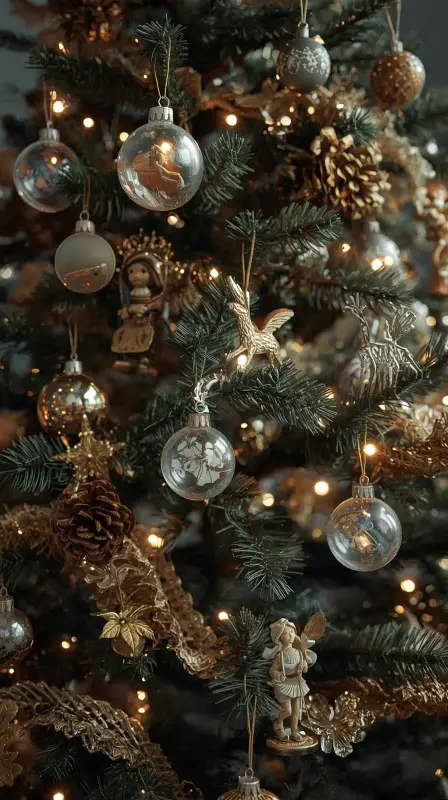 25 Traditional Christmas Home Decor Ideas for a Timeless Holiday Look 3 Vintage Ornaments Collection