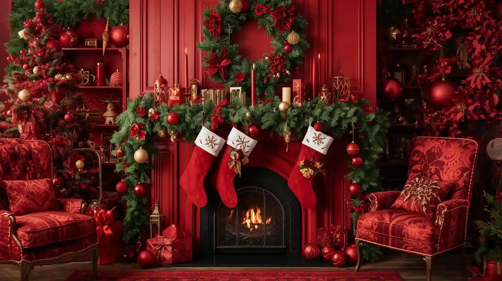 Red Christmas Home Decor Ideas