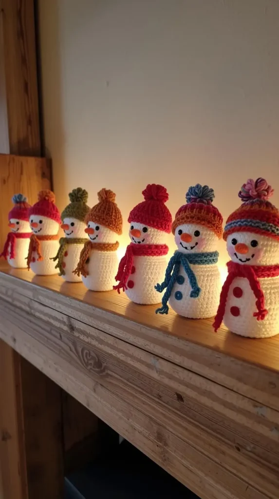 Crochet Snowman Figures
