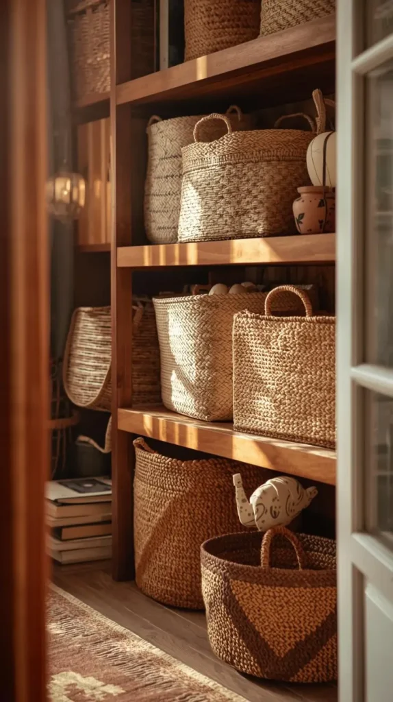 23 Cheap DIY Home Decor Ideas – Stylish & Budget-Friendly Projects 21 DIY Woven Basket Storage