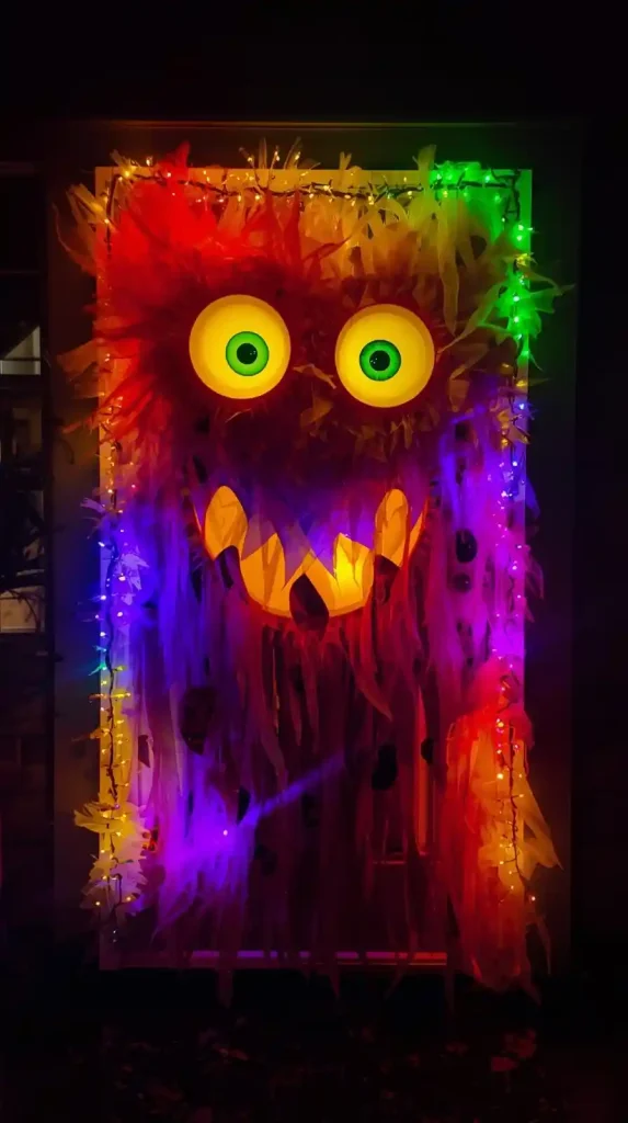 27 Best Halloween Home Decor Outdoor DIY Ideas for 2025 21 Monster Door Entrance