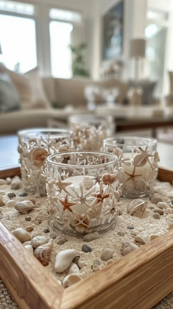 20 Dollar Tree DIY Home Decor Ideas | Creative & Budget-Friendly Crafts 21 Seashell Candle Holders