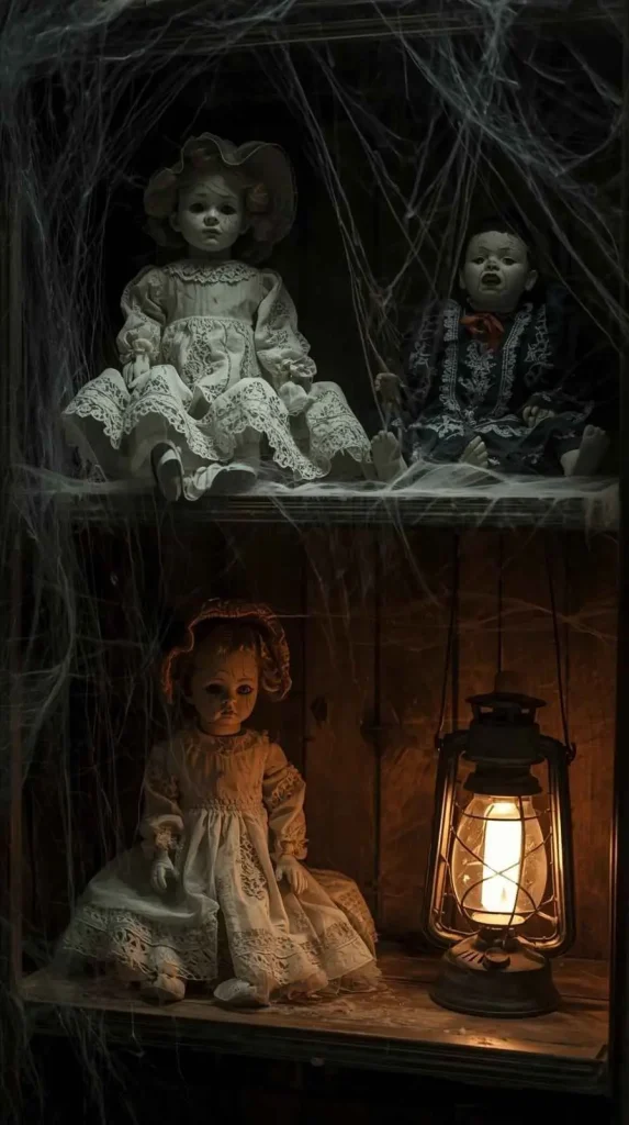 21. Creepy Doll Display