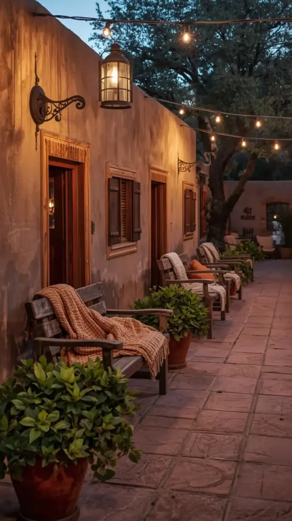 Outdoor Patio with Western Touches