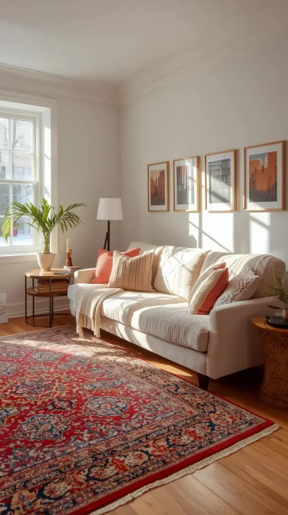 23 Small Space Home Decor Ideas | Stylish, Smart & Space-Saving 22 Statement Rugs