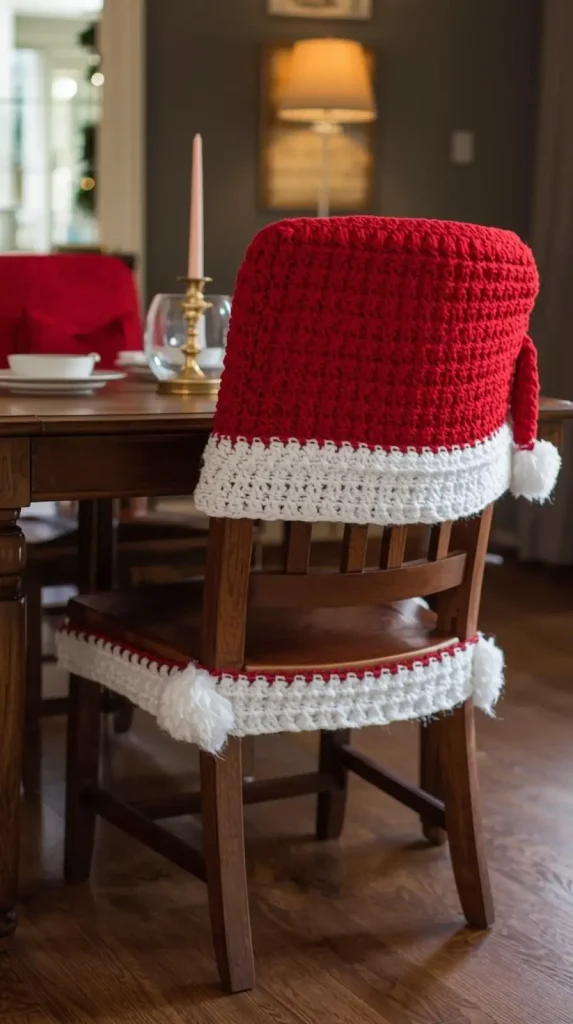  Crochet Christmas Chair Covers