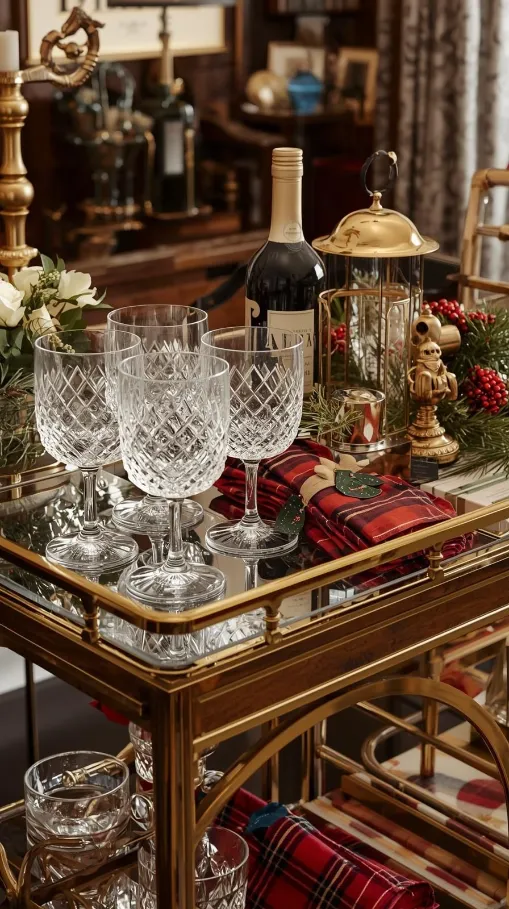 Elegant Bar Cart Styling