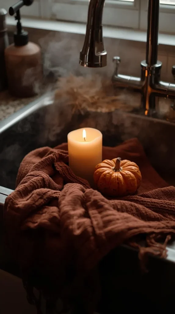 25 Halloween Home Decor Inspo for a Spooky, Stylish Season 24 Haunted Sink Corner