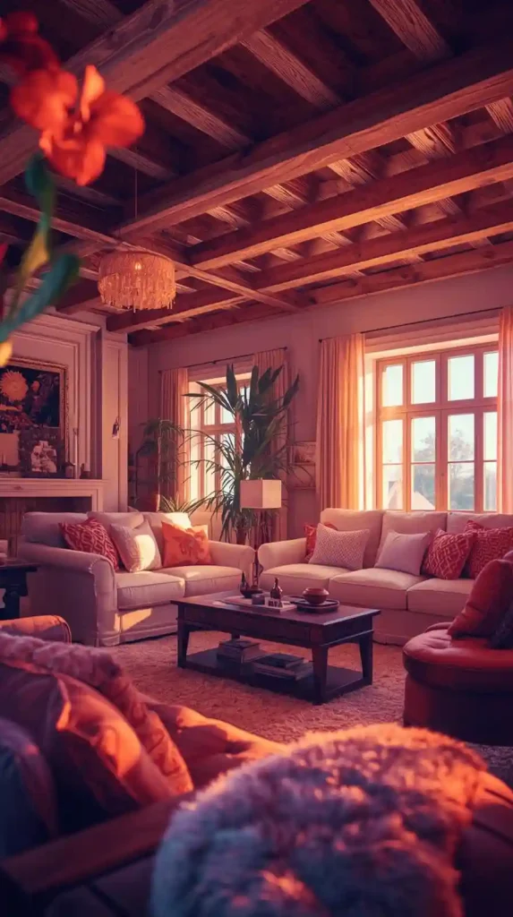 Wooden Ceiling Beams for Rustic Grandeur