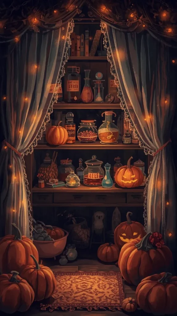 25 Halloween Home Decor Inspo for a Spooky, Stylish Season 25 Creepy Pantry Glow
