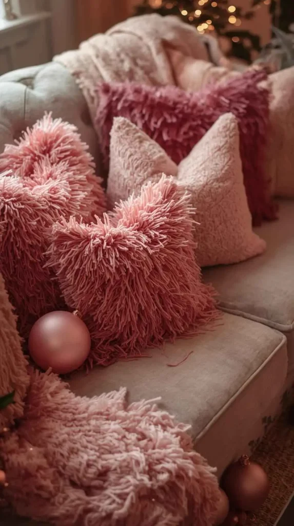 Pink Holiday Pillows
