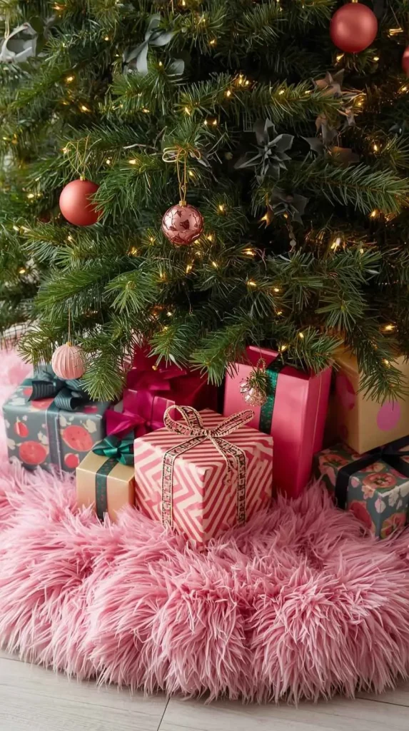 Pink Christmas Tree Skirt