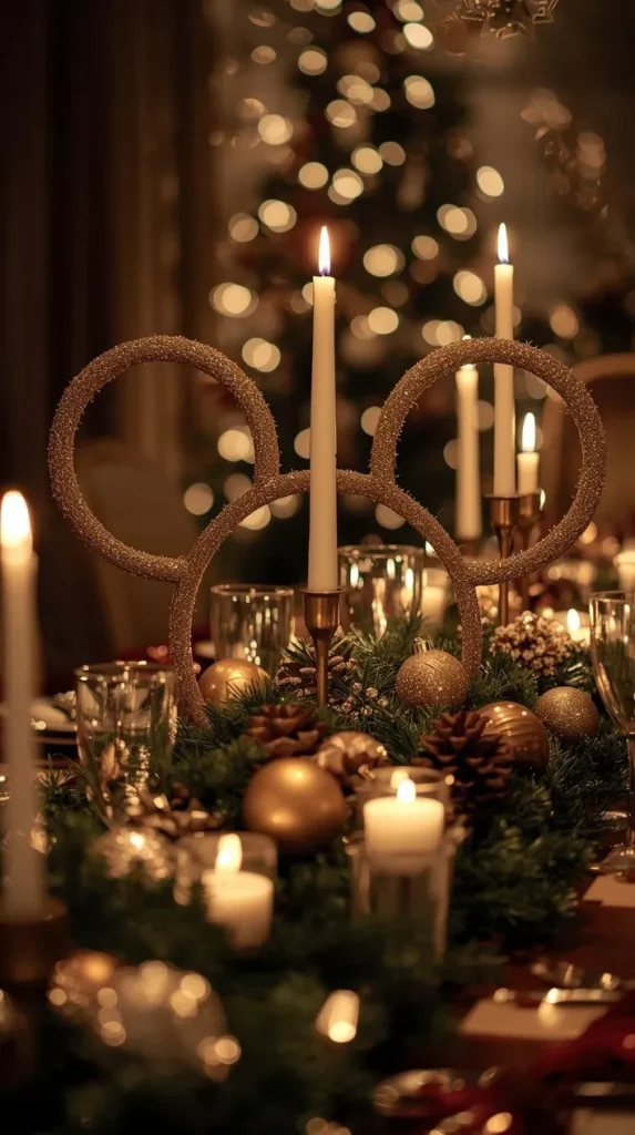 Mickey-Inspired Christmas Centerpiece