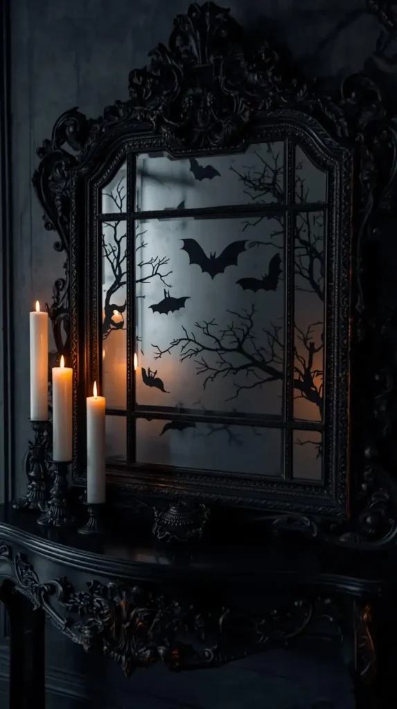 Haunted Mirror with Silhouettes