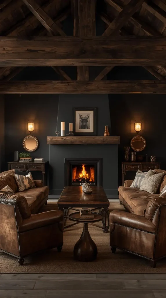Moody Painted Walls (Charcoal, Deep Brown, or Navy)