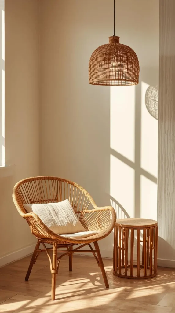 17 Aesthetic Home Decor Ideas | Ways to Style Your Space Beautifully 4 Natural Wood & Rattan Touches