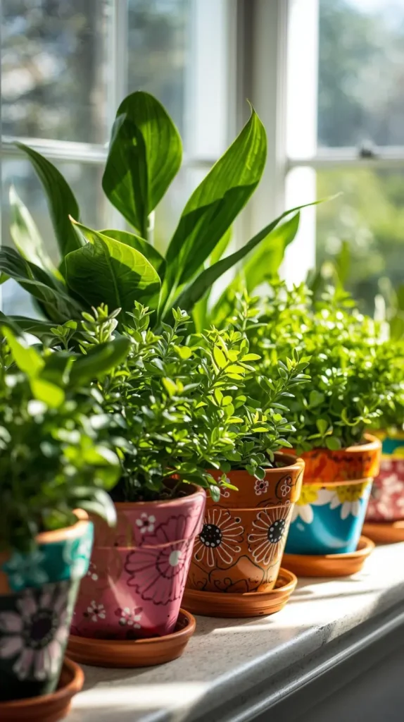 18 DIY Home Decor Ideas on a Budget | Stylish Homes Made Affordable 4 Painted Flower Pots