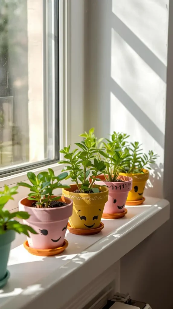 25 Cute DIY Home Decor Ideas to Brighten Your Space 4 Painted Terracotta Pots