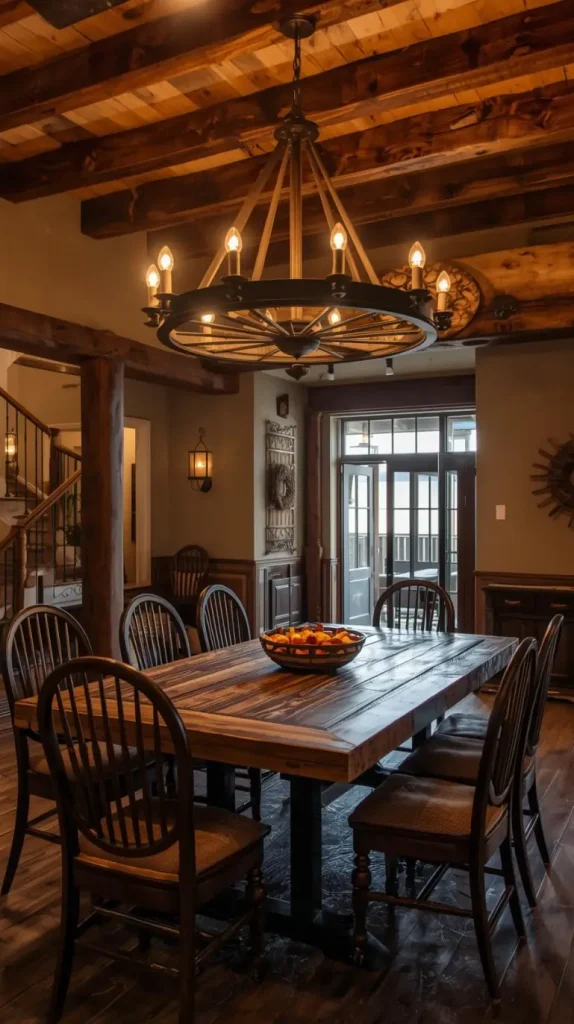 19 Rustic Western Home Decor Ideas To Transform Your Space 4 Wagon Wheel Chandeliers and Lighting Fixtures