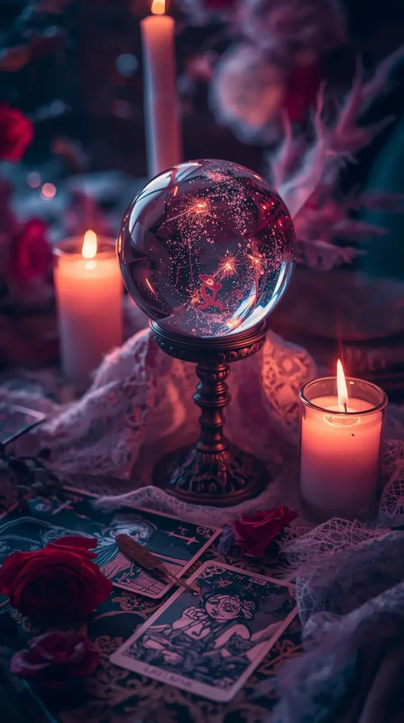59 Halloween Home Decor Indoor Ideas – Transform Your Space into a Spooky Haven 31 Crystal Ball Centerpieces