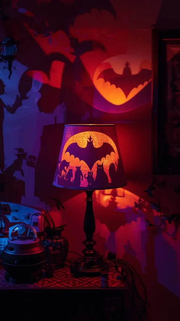 59 Halloween Home Decor Indoor Ideas – Transform Your Space into a Spooky Haven 35 Sinister Shadow Play