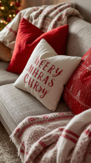 30 Easy Christmas Home Decor Ideas 2025 | Create a Warm & Festive Space 5 Cozy Christmas Pillows