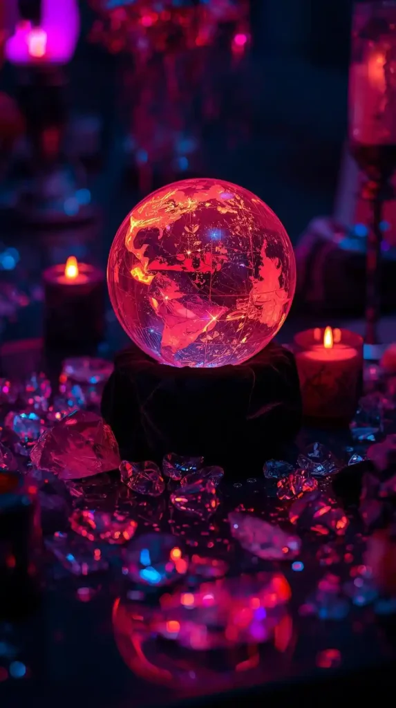 17 Iconic 2000s Halloween Home Decor Ideas for a Retro-Spooky Comeback 5 Crystal Ball Centerpiece