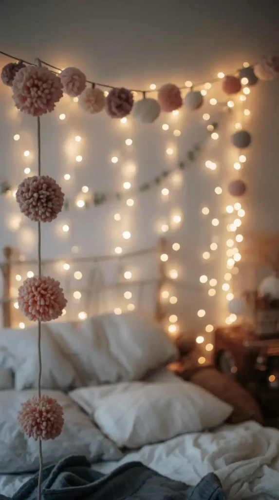 25 Cute DIY Home Decor Ideas to Brighten Your Space 5 DIY Pom-Pom Garland
