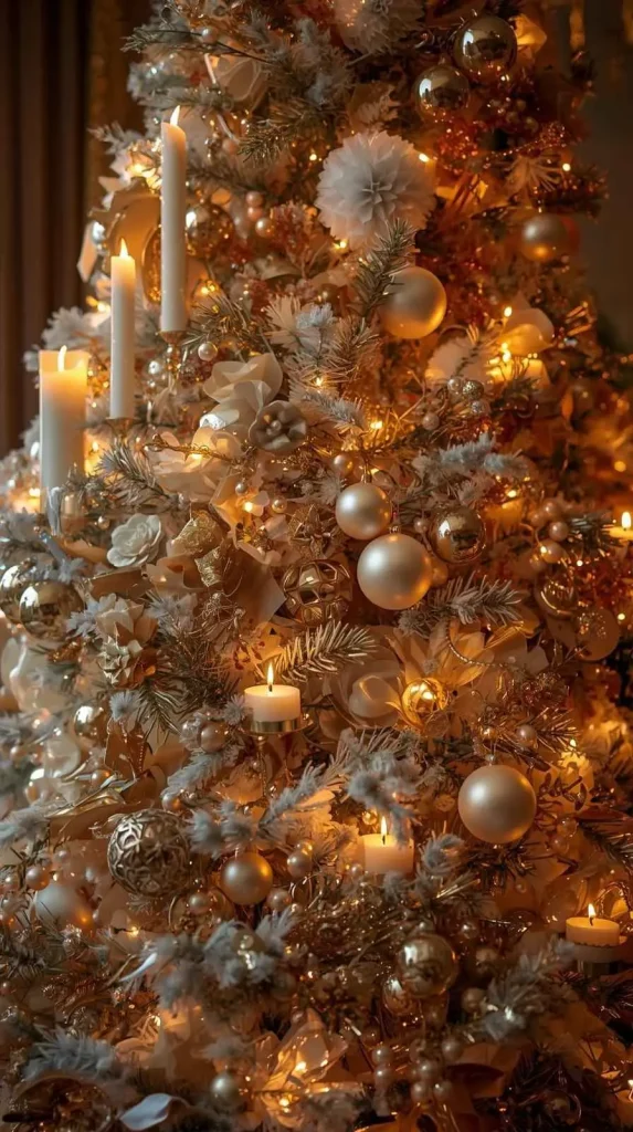 20 Christmas Home Decor Inspo - Creative Ideas to Style Your Home This Holiday 5 Elegant Gold and White Glamour