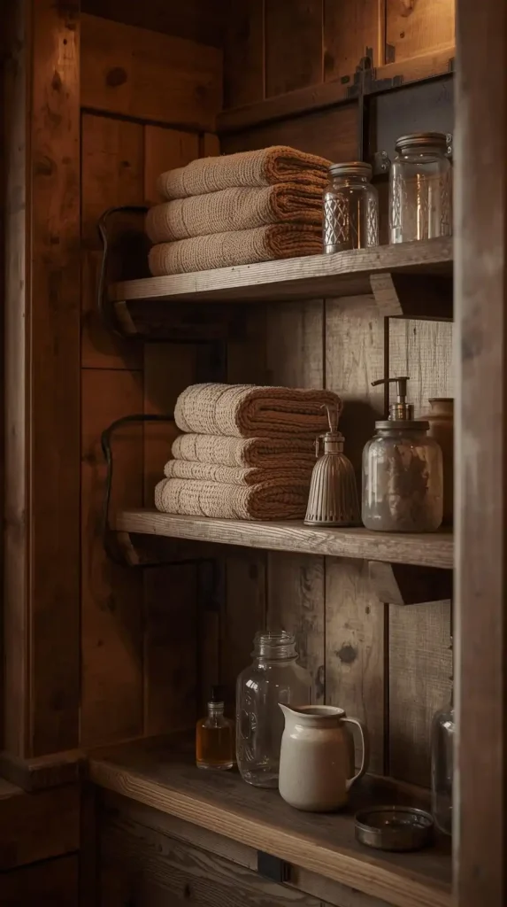 Rustic Wooden Shelves