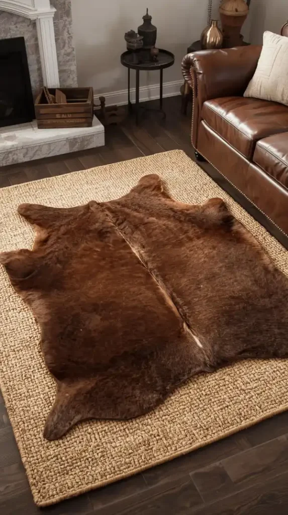 Cowhide Rugs for Authentic Texture