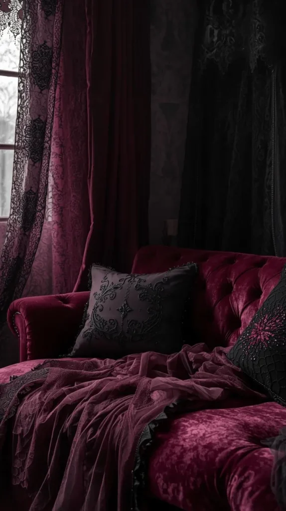 25 Halloween Home Decor Inspo for a Spooky, Stylish Season 6 Gothic Fabric Layers