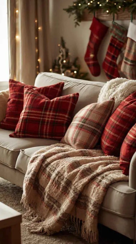 25 Traditional Christmas Home Decor Ideas for a Timeless Holiday Look 6 Plaid Patterns Everywhere