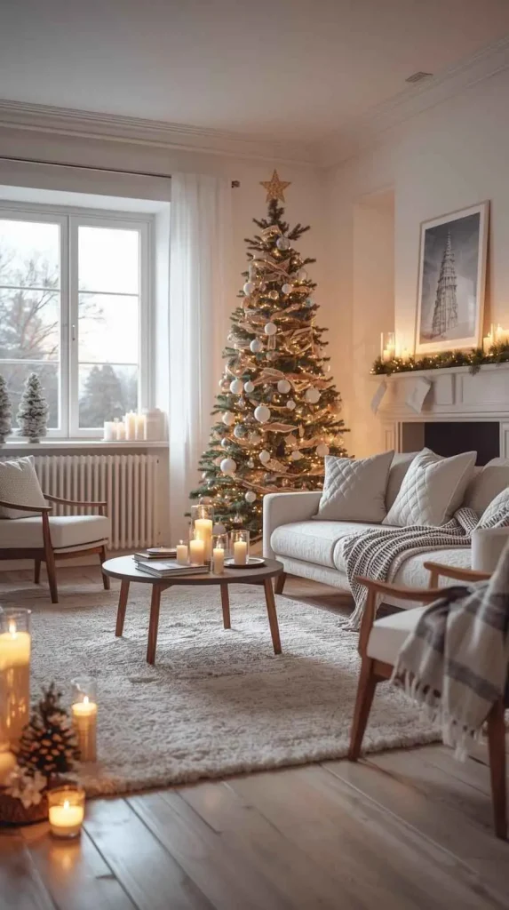 20 Christmas Home Decor Inspo - Creative Ideas to Style Your Home This Holiday 6 Scandinavian Neutral Beauty