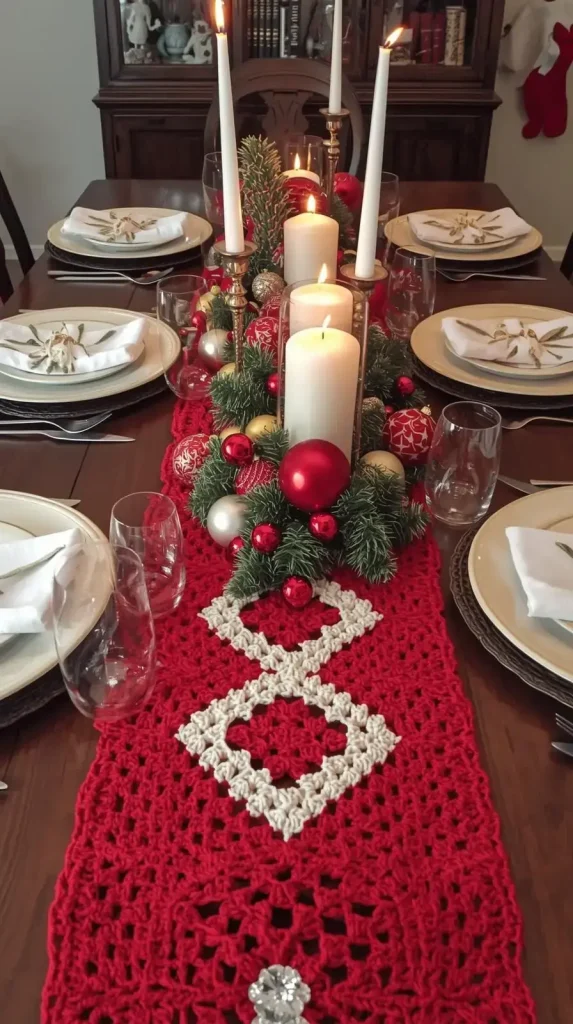 Crochet Christmas Table Runners