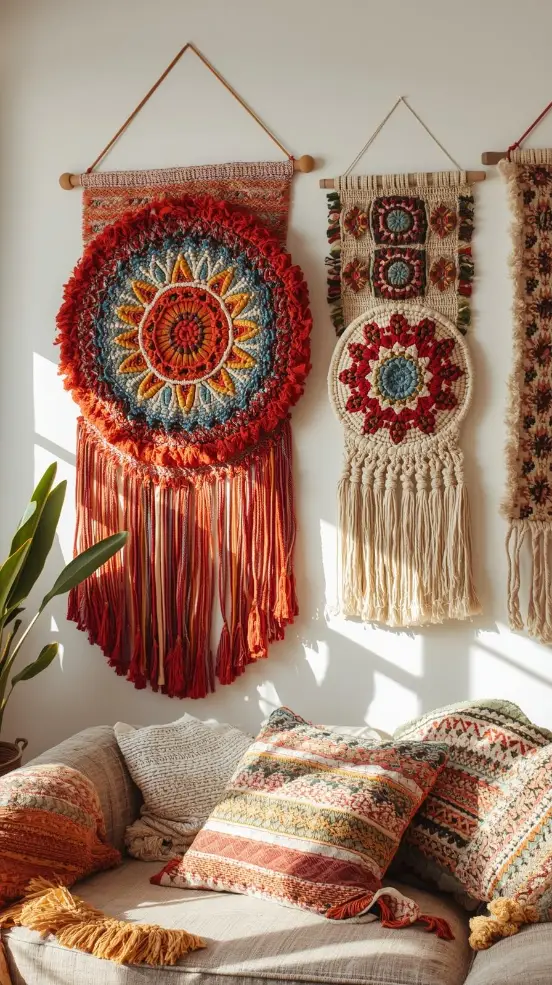 25 DIY Home Decor Ideas | Easy, Creative & Affordable Projects 7 Fabric Wall Hangings