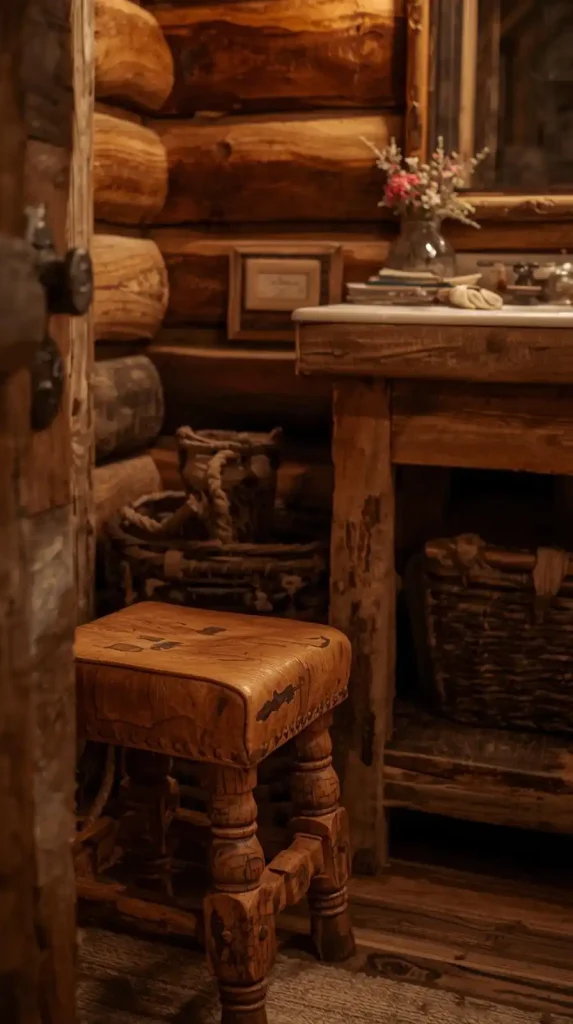 Leather or Wood Stools