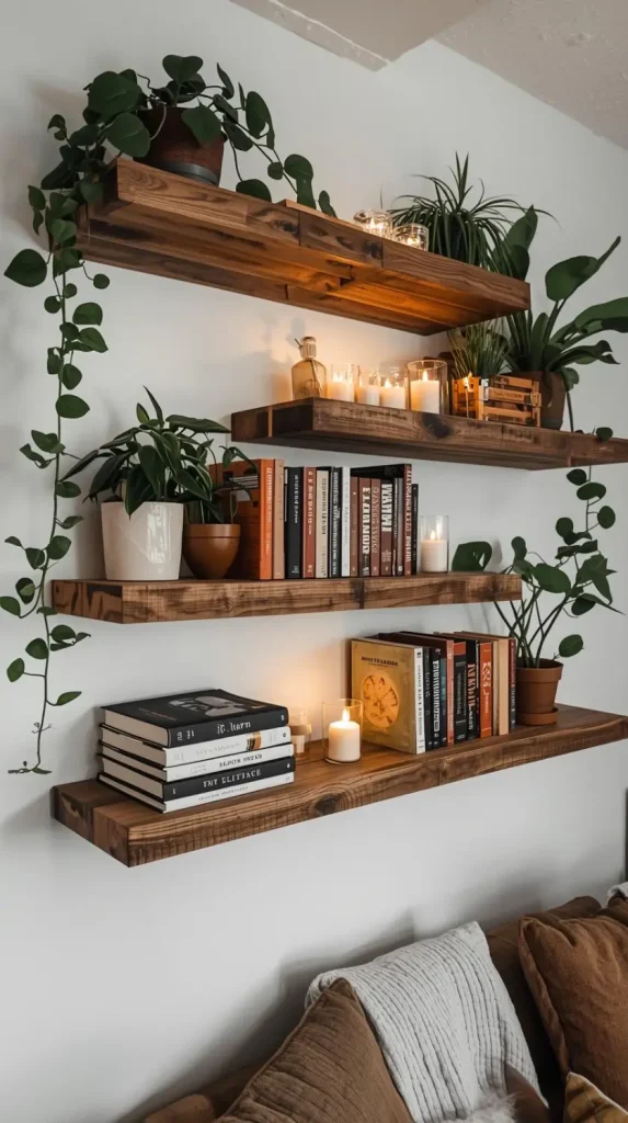 23 Cheap DIY Home Decor Ideas – Stylish & Budget-Friendly Projects 7 Pallet Wood Shelves