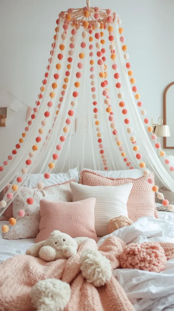 15 Whimsical DIY Home Decor | Playful & Magical Ideas to Brighten Your Space 7 Pom-Pom and Tassel Garlands