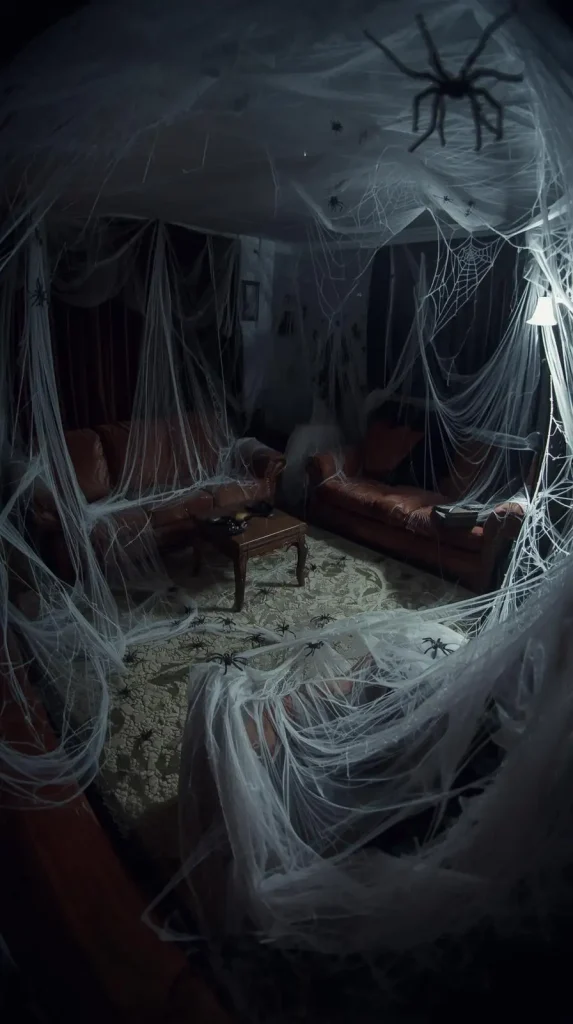 Spider Web Draped Furniture