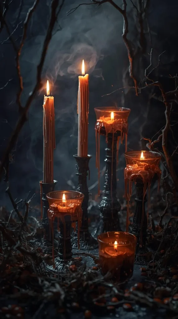 25 Halloween Home Decor Inspo for a Spooky, Stylish Season 7 Wicked Candle Garden